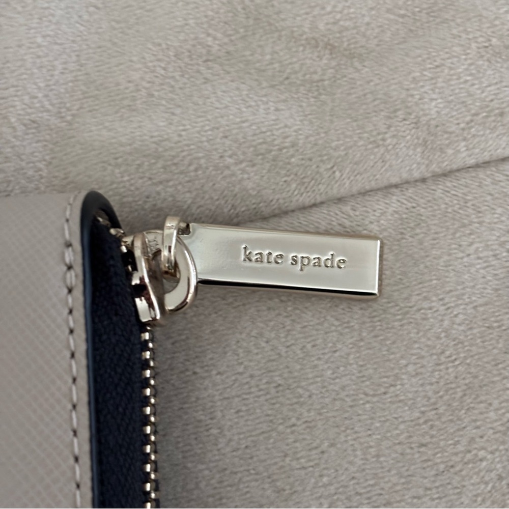 Kate Spade York Staci Colorblock Large Continental Wallet Warm Beige - Picture 4 of 6